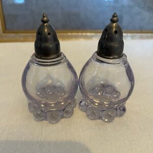 Imperial Glass candles wick Salt and Pepper Shakers